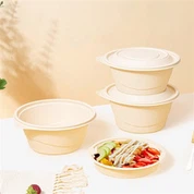 Eliptična jednokratna biorazgradiva kutija za ručak